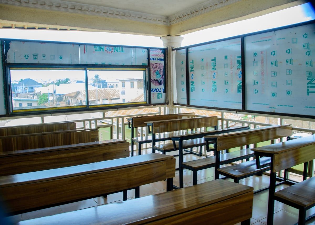 A lecture hall at AMB College of Health Technology where Health Information Management classes are held
